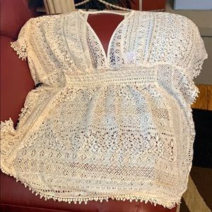 Xhilaration swim suit lace cover up small in size